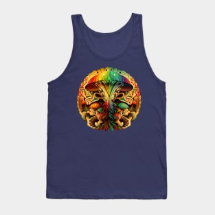 Mushroom Tribal Rainbow Tank Top